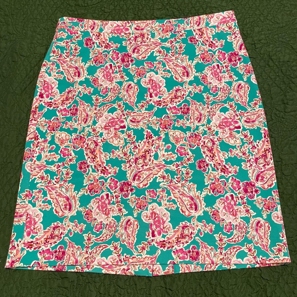 Floral Print Women's J Crew Pencil Skirt